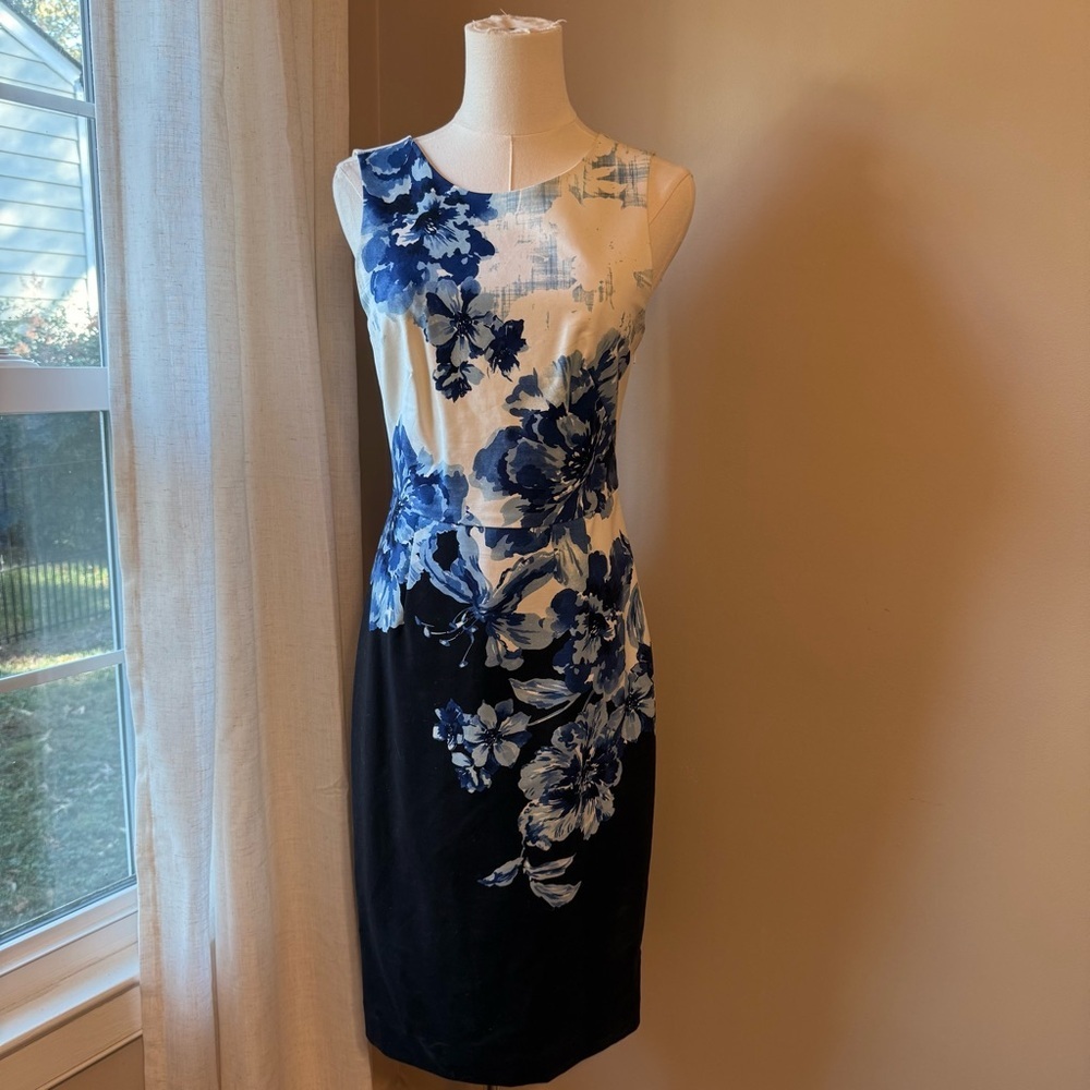 Maeve Floral Sheath Midi Dress